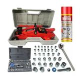 Kit 40 Peças Macaco Hidráulico Jacaré 2T - Sparta Com Maleta