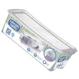 Kit 5 Caixa de Sapato Slim Transparente 1818 Organizador Sapateira Média 36x16x11,5 Cm Arthi