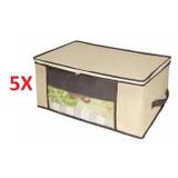 Kit 5 caixa organizadora de guarda roupa organizador dobravel armario closet - Gimp