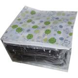 Kit 5 Caixa Organizadora Multiuso Capa Plástica Porta Edredom Cobertor Toalha Quarto Closet 48x42x24 cm - Nacional