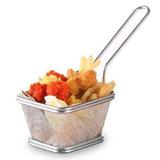 Kit 5 Cestinha Multiuso Para Porções Batata Frita Bares Buffet Lanchonete Aço Inox - Elegante lar