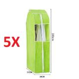 Kit 5 organizador porta vestido paleto terno camisa guarda tudo capa de proteção grande guarda roupa - Makeda
