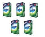 Kit 5 Sabão Para Máquina De Lavar Louças 2 em 1 Com Secante e Abrilhantador Unik 1kg - Total 5kg