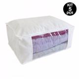 Kit 5 Sacos Organizadores Com Zíper Ótimo Para Edredom - G - Supermercado digital