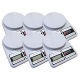 Kit 6 Balanças Digital SF-400 Alta Precisão Eletrônica 1g a 10 kg Mega Premium - Bmax
