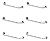 Kit 6 Barras De Apoio De Idoso 80cm Para Banheiro - Metalcromo