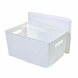Kit 6 Caixas Organizadoras Rattan Empilhável Grande Branca - Superdigi
