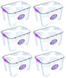 Kit 6 Caixas Organizadoras Transparente 12 Litros - Uninjet