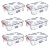 Kit 6 Caixas Organizadoras Transparente 28 Litros - Uninjet