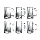 Kit 6 Canecas Chopp Madero 360 ml Vidro Class Home