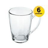 Kit 6 Canecas de Vidro 300ml Tarsila Lisa Nadir - Nadir figueiredo