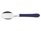 Kit 6 colher de mesa leme azul lamina de aco inox e cabo de polipropileno tramontina