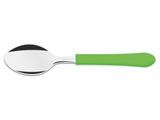 Kit 6 colher de mesa leme verde lamina de aco inox e cabo de polipropileno tramontina