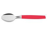 Kit 6 colher de mesa munique vermelho lamina de aco inox e cabo de polipropileno tramontina