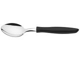 Kit 6 colher de mesa plenus preto lamina de aco inox e cabo de polipropileno tramontina