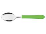 Kit 6 colher para cha leme verde lamina de aco inox e cabo de polipropileno tramontina