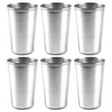 Kit 6 Copo Em Aço Inox 6,5 Cm 250 Ml - 123 útil