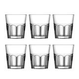 Kit 6 Copos De Vidro Transparente Sidney 324ml - Cedar glass