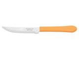 Kit 6 faca para churrasco 4 leme laranja lamina de aco inox e cabo de polipropileno tramontina