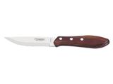 Kit 6 faca para churrasco jumbo 5 polywood vermelho lamina de aco inox e cabo de madeira tramontina