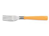 Kit 6 garfo de mesa new kolor laranja lamina de aco inox e cabo de polipropileno tramontina
