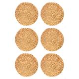 Kit 6 Jogo Americano Sousplat Palha Natural 38cm Cozinha - Universal vendas