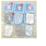 Kit 6 pares de luvas recem nascido menino - You