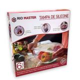 Kit 6 Peças Tampa de Silicone Reutilizável Para Panelas e Potes - Rio master