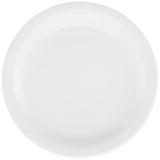 Kit 6 Prato Oxford Gourmet Porcelana Branca Raso 27cm