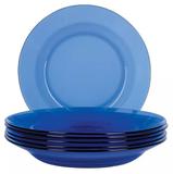 Kit 6 Pratos Raso Oceano Duralex 22cm