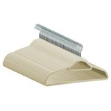 Kit 60 Cabides De Veludo Ultrafinos Antideslizante Slim Bege - Globalmix