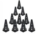 Kit 7 - Cone Furado Demarcatório Black 10 Unid. Agilidade Funcional - Ana bely