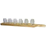 Kit 7 peças Copos Dose 34ml com Tábua Little Pots - Urban
