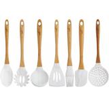 Kit 7 Talheres De Silicone Bambu Marmorizados Colher Soho - Yoi