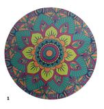 Kit 8 Capas Em Tecido Sousplat Suplá Mdf 35 Cm Com 8 Bases - Newmix