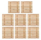 Kit 8 Peças Descanso De Panela Bambu Quadrado 17cm Yazi - Yangzi