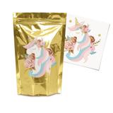 Kit 8 Sacolinhas C/Papel Transfer Lembrancinha Unicórnio - Cromus