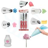 Kit 9 Peças Bicos Wilton Grandes Base Rosas E Espatulas - Wilton/mago