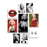Kit 9 quadros Decorativos Marilyn Monroe - Rcs decorações
