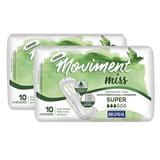 Kit Absorvente para Incontinência Moviment Miss Super - 20 Unidades