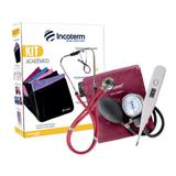 Kit Academico Esfigmomanômetro Estetoscópio Termômetro Bolsa Bordo Incoterm