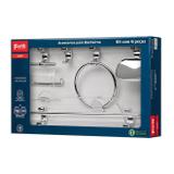 Kit Acessórios P/ Banheiro Lorenzetti Attic 2001F22 6 Peças Cromado