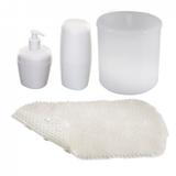 Kit Acessórios para Banheiro Astra 4 Peças Branco