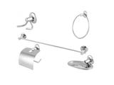 Kit acessorios para banheiro Basic 5 peças cromado Imperatriz