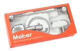 Kit acessórios para banheiro Domus 500 C 40 acabamento cromado Meber Metais