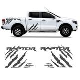Kit Adesivo Ford Ranger Raptor Faixa Lateral Grafite Tuning - Sportinox