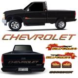 Kit Adesivos Silverado Conquest 99 Resinado + Faixa Traseira - Sportinox