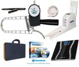 Kit Adipômetro Cientifico + balança digital + estadiômetro e Software Physical Test 8 Vitalício - Prime med