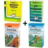 Kit Alcon Amônia Tóxica + Ph Tropical + Anticlor + Antialgas