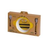 Kit Alimentação Abelha Eco Girotondo Baby - 3 unidades